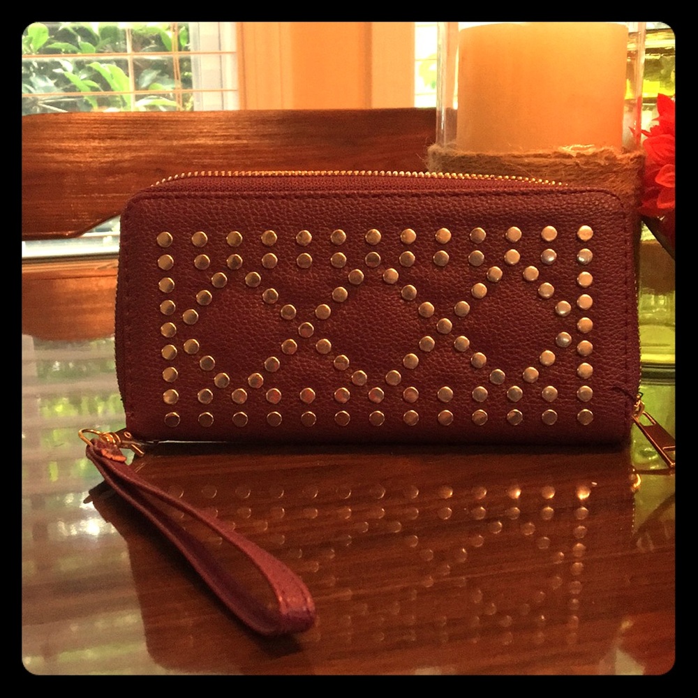 Purple Studded Wallet
